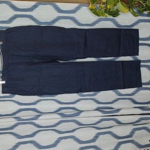 32x30 Navy Linen Pants Banana Republic